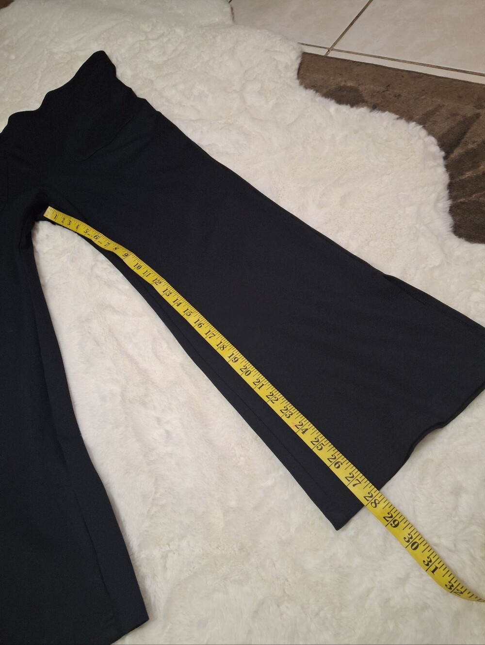 Maeve Anthropologie Eve Flare Pull-On Front Pockets Pants OB1430211 Black Large - Picture 13 of 16